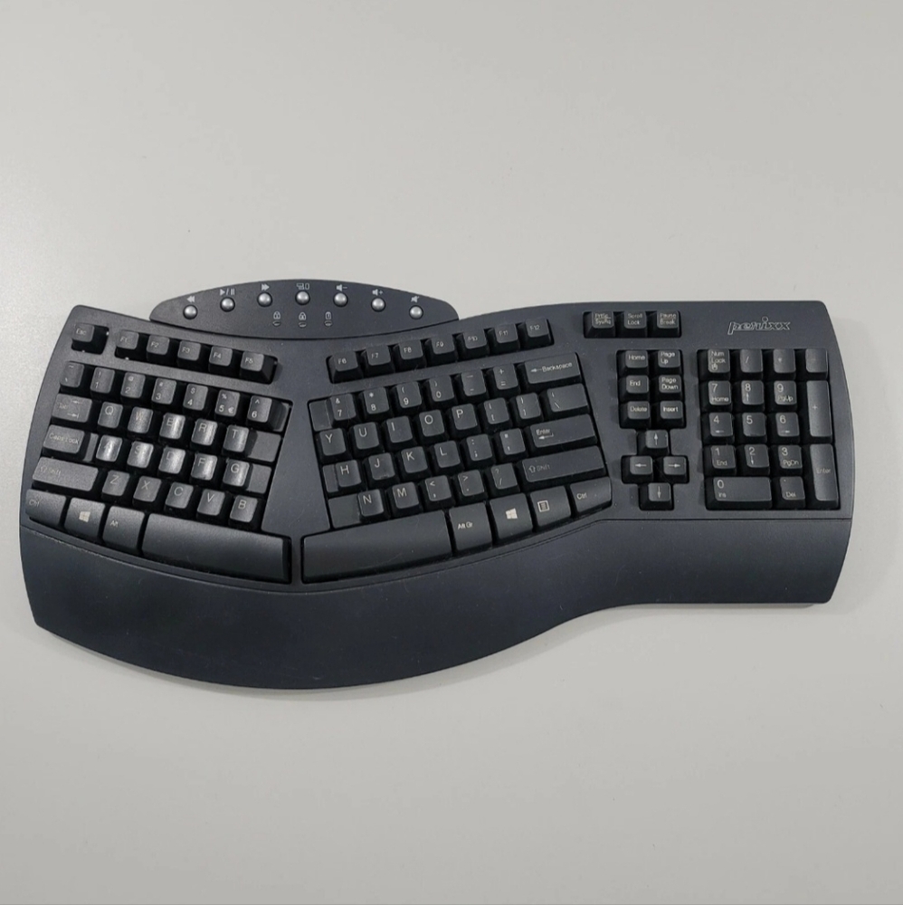 Perixx PERIBOARD-612 Wireless Dual Mode Ergonomic Split Keyboard & USB Receiver